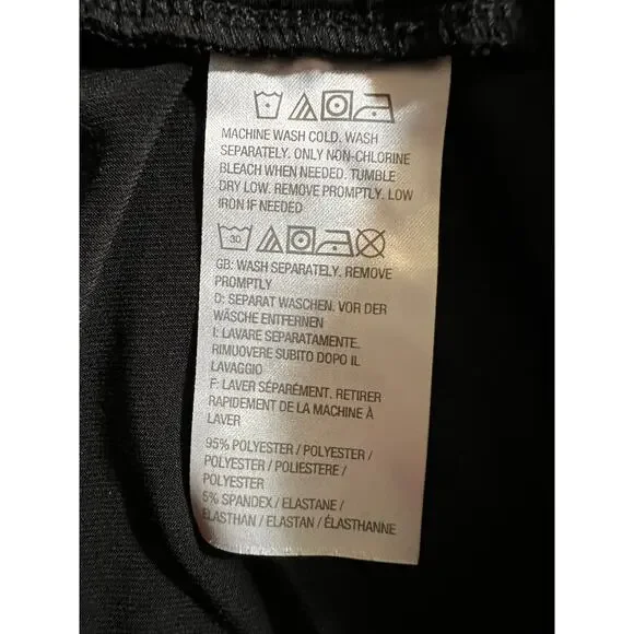 Susan Graver Black Cropped Pants with Side Slits - Picture 10 of 11